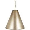Indigo Boutique Furniture SILVER WITH BRUSHED GOLD BENNINGTON METAL PENDANT