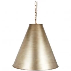 Indigo Boutique Furniture SILVER WITH BRUSHED GOLD BENNINGTON METAL PENDANT