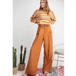 Indigo Boutique Cargo Pants Rust