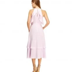 Indigo Boutique Blush Ruffle Midi Dress Dresses