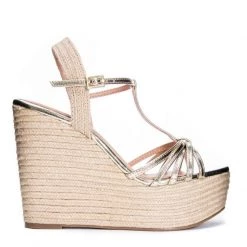 Indigo Boutique Evie Metallic Wedge