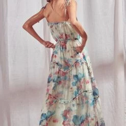 Indigo Boutique Water Colors Maxi Dress