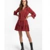 Indigo Boutique Finley Boho Dress In Burgundy Dresses