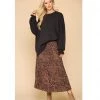 Indigo Boutique Sale Mocha Midi Skirt