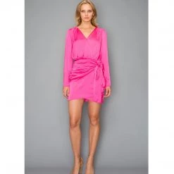 Indigo Boutique Dresses Magenta Wrap Dress