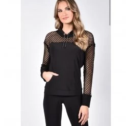 Indigo Boutique Frank Lyman Knit Top With Hood