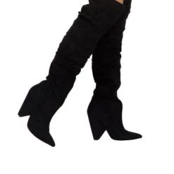Indigo Boutique Black Over The Knee Boots