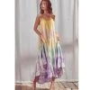 Indigo Boutique Rainbow Color Block Maxi Dresses