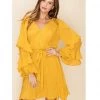 Indigo Boutique Mustard Wrap Dress