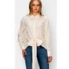 Indigo Boutique Cream Bow Tie Blouse