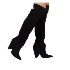 Indigo Boutique Black Over The Knee Boots