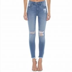 Indigo Boutique Bottoms Mid Rise Skinny Crop