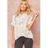 Indigo Boutique Tops Ivory Floral Blouse