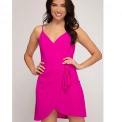 Indigo Boutique Magenta Cami Dress Dresses