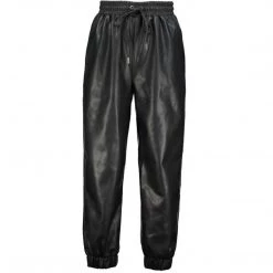Indigo Boutique Bottoms Iconic Vegan Leather Joggers