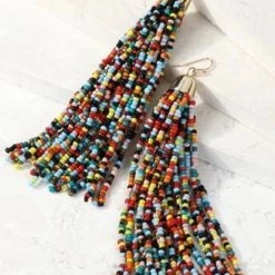 Indigo Boutique Beaded Earrings