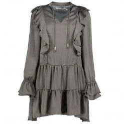 Indigo Boutique Dresses Finley Boho Dress Gray