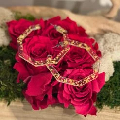 Indigo Boutique Acrylic Hoops Accessories