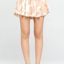 Indigo Boutique Palms And Pines Ruffle Skirt