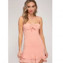 Indigo Boutique Blush Ruffle Dress