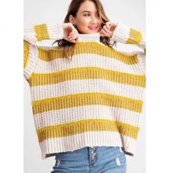 Indigo Boutique Mustard Stripe Sweater
