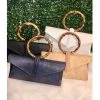 Indigo Boutique Bamboo Handle Clutches Accessories