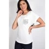 Indigo Boutique Frank Lyman Silver Sequin Picket Tee