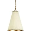 Indigo Boutique SMALL NICOLE CREAM METAL SHADE PENDANT WITH GOLD LINING